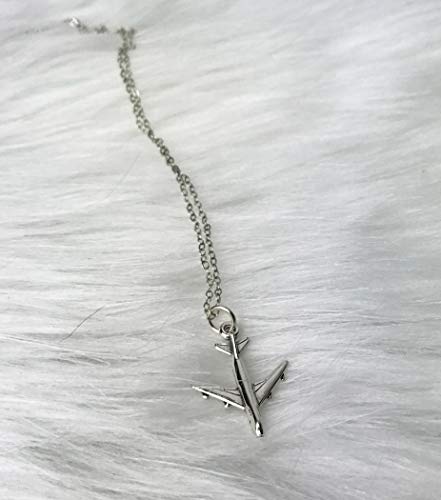 Travel Buddy Meaningful Gift Idea Sterling Silver Airplane Necklace Grateful For The Memories2