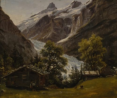 Toile Grindelwald Suisse Fearnley déco chambre cocooning 60x90