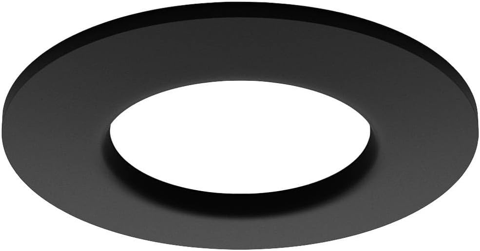 Philips Hue Good Slim Recessed Gentle, 90 mm, White & Colored Gentle, Bluetooth Suitable, Voice Management with Alexa, Apple House & Google Assistant, Black, Pack of 1