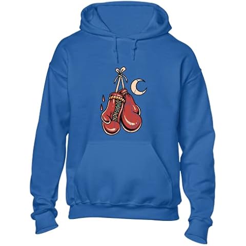JLB Print Boxing Glove Moon Cool Premium Quality Unisex Hoodies for Men and Women - Blue/L Cover