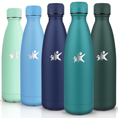 Trinkflasche Edelstahl - 750ml - Thermosflasche, BPA-Frei, Trinkflasche Sport - Auslaufsicher Wasserflasche,Thermoskanne Kohlensäure Geeignet, Thermoskanne für Fitness, Gym, Fahrrad 1