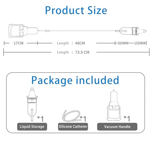 Image of Nasal Aspirator for Baby - Powerful Hand Pump and Additional Silicone Nose Tip -Invasive Tip for Quick, Quiet Suction, Clear Clogged Passages & Boogers