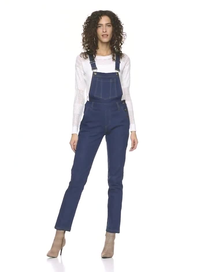 Buy FabAlley Denim Dungarees - Dark 