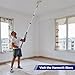 Hammrit 12FT Telescopic Extension Pole | 3-12FT Adjustable Aluminum Paint Roller & Cleaning Pole | Universal Twist-On Metal Tip | Sturdy Multi-Purpose Household Tool for Dusting, Painting & More