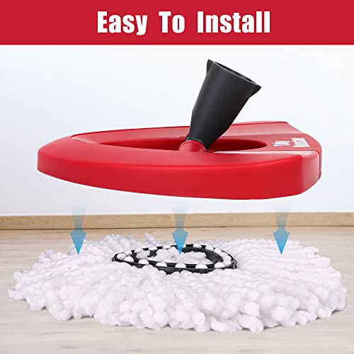 Image of 6 inch Mop Replacement Base for O-Ceda Easy Wrin Spin Mop, Mop Head Cover, Plastic Mop Base Case Disc