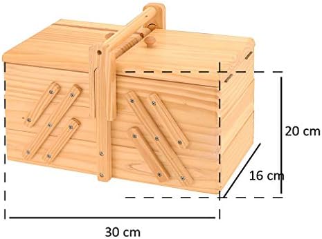 Classic Sewing Box with 5 Compartments