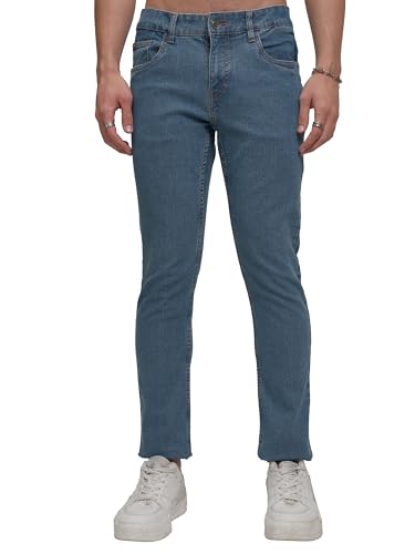 Image of Highlander Men's Tapered Fit Jeans | Regular Length | Mid Rise | Stretchable Fabric for Comfort fit | Jeans for Man