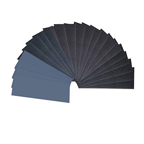 14pcs Sandpaper, Wet and Dry Waterproof Sandpapers for Automotive Sanding, Wood Furniture Finishing and Wood Turning Finishing Rusty Polishing, 120 to 3000 Grit
