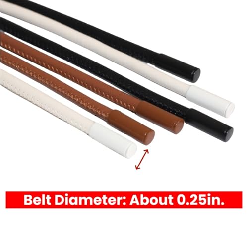 Women PU Leather Thin String Rope Cord Belt Waist Tie Knot for Dresses Sweaters Slim Accessory2