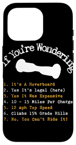 Hoverboard Checklist Cool & Funny Hoverboard Gift Coque pour iPhone 16 Pro