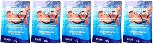 Well2wellness 5 x Pool Algae Remover/Antiphosphat Nophos 125 G - Prevents Algenbildung in Swimming Pool