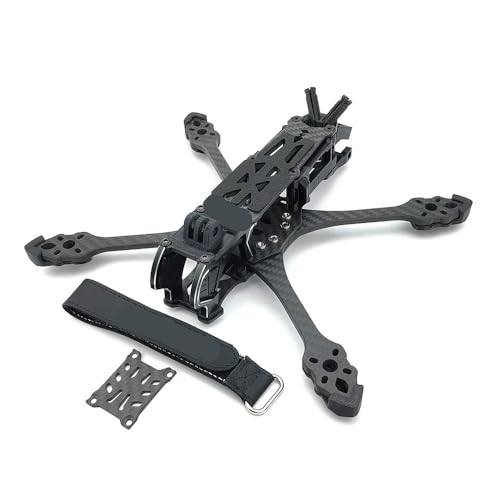 Support 5 pouces pour drone M5 O4 Pro FPV X frame kit black de remplacement rigide