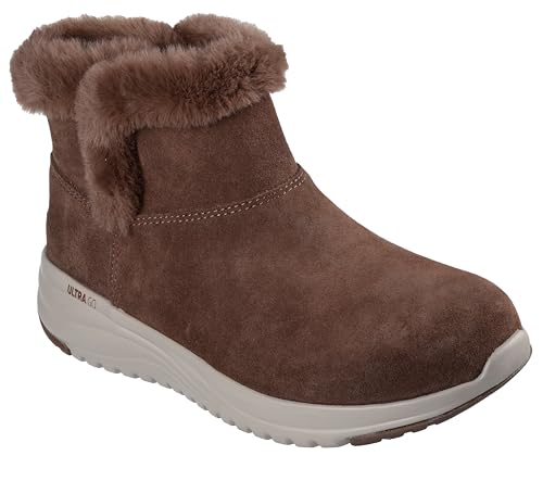 Skechers Botas de tobillo para mujer On the Go Joy, Gamuza chocolate, 37 EU