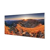 Tableau Moderne Mont Everest Sur Verre Acrylique, Format 100x50 Cm, Par Tulup