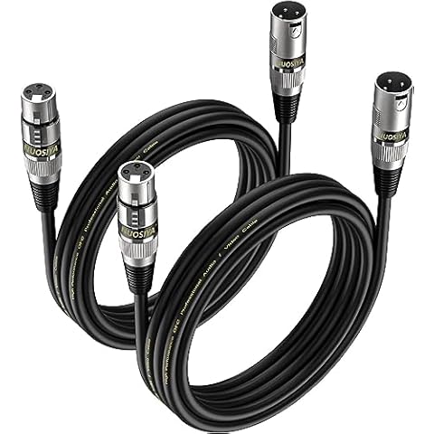NUOSIYA 3M XLR Microphone Cable Pack Cover