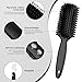 Curl Defining Brush, Curly Hair Brush, Slick Back Hair Brush, For Combing and Shaping Curls in All Hairstyles to Reduce Pulling (Black)