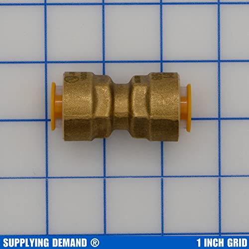 Image of Supplying Demand SB1 5 /8 Inch Quick Connect HVAC Brass Coupler Fitting
