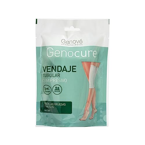 Genocure | Vendaje Tubular Compresivo Rodillas Gruesas y Muslos Ref. 50F | Soportes de rehabilitación, Edemas y Lesiones Articulares | 100 cm