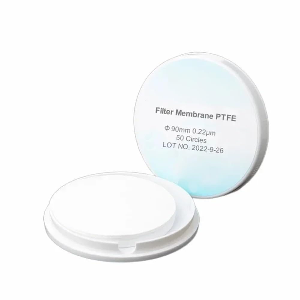 Laborausstattung und -bedarf Filtermembran PTFE-Membranfilter Hydrophobes PTFE Durchmesser 13 25 47 50 60 90 100 mm Porengröße 0,22,45 µm Kreise