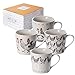 SPOTTED DOG GIFT COMPANY Tasse Huhn 4er Set 380ml Tassenset Porzellan mit H&uuml;hner-Motiv, S&uuml;&szlig;e Kaffeebecher & Kaffeetassen | H&uuml;hner-Geschenk f&uuml;r H&uuml;hnerhalter, Tierliebhaber Frauen M&auml;nner