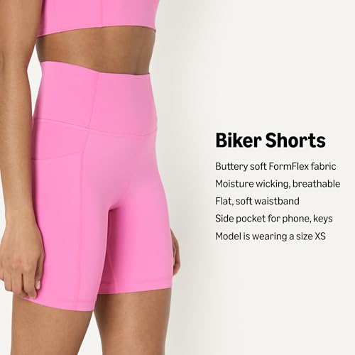 Image of Amazon Essentials Women's Active FormFlex Buttery Soft High Waist Biker Shorts