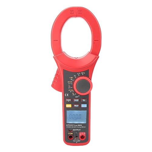 Image of UT222 2500A Digital Clamp Meter LCD Multimeter AC /DC 6000 Counts Auto Range Amp Voltage Tester 63mm Jaw Opening Measuring Current Capacitance Frequency Temperature Diode