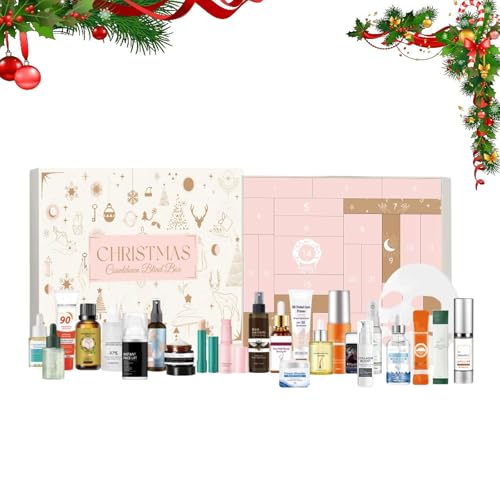 24-piece Beauty Surprise Gift Box, 24 Days of Beauty Advent Calendars Christmas Countdown Calendar, Hydrating And Moisturizing Care Surprise Beauty Makeup Care for Women Girls Christmas Holiday