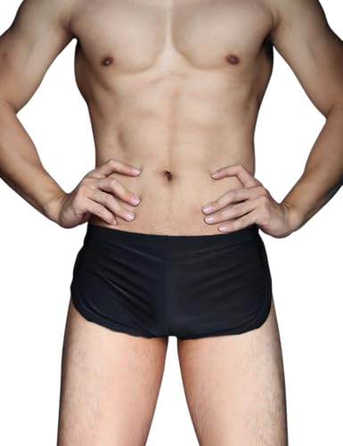 Mens Sexy Large Split Side Active Shorts Boxer Briefs Underpants