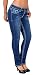 Produktbild ESRA Damen Jeans Hose Jeanshosen Damen Straight Leg Dicke Naht Kontrastnaht bis Übergröße J540