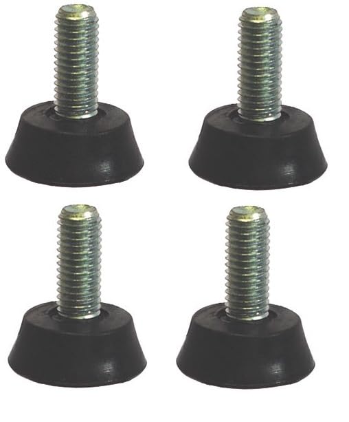 INDIDECOR 7100 Pack of 4 leveller Screws/Leveling Foot Adjuster M10 x 18 mm/Adjustable Leveler Feet