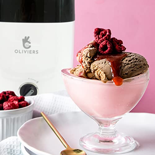 Foto von Oliviers Softeismaschine für Zuhause, 1,8L Eismaschine, Profi Eismaschine Testsieger, für Milchshakes und Softeis