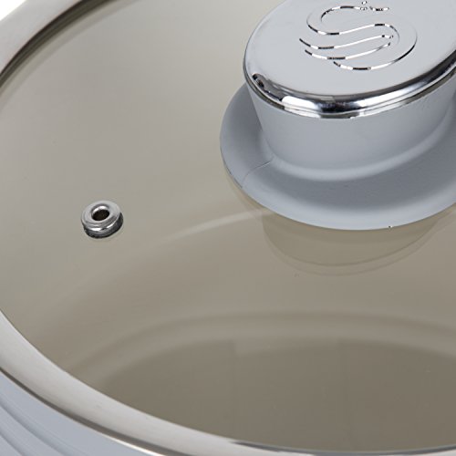 Swan Retro - Set di 3 casseruole con rivestimento