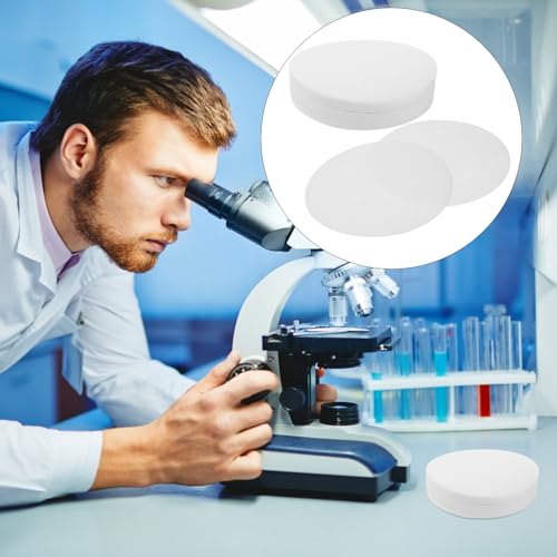 Image of Medium Flow Rate Qualitative Filter Paper Discs 3.54 Inch Diameter 70G Laboratory Grade Filtration for Chemistry and Industrial Use