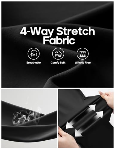 Heathyoga Womens Dress Pants Pull On Wide Leg Stretchy Work Pants Women Business Casual Outfits Slacks for Women Trousers2