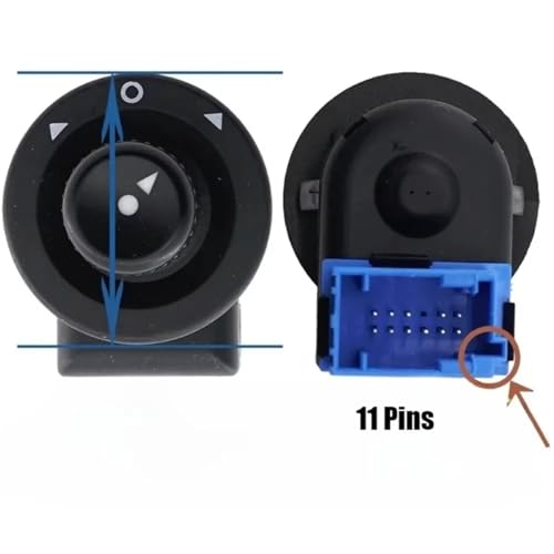 Bouton de commande du rétroviseur pour Citroën C2 C3 Berlingo 6545.KS - 5