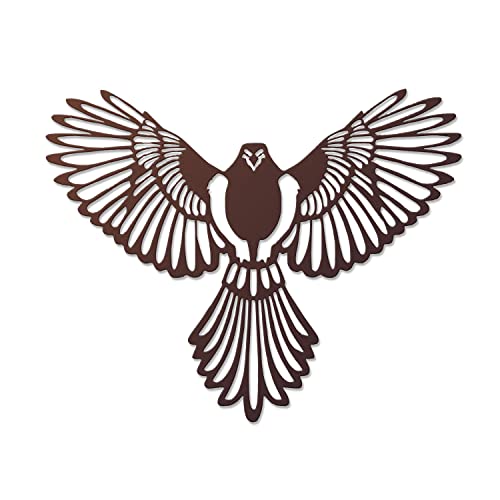 Image of Generic METSY Laser Cut Metal Wall Art | Eagle Wall Decor | 1.5 mm Thickness Mild Steel Material with Black Powder Coating