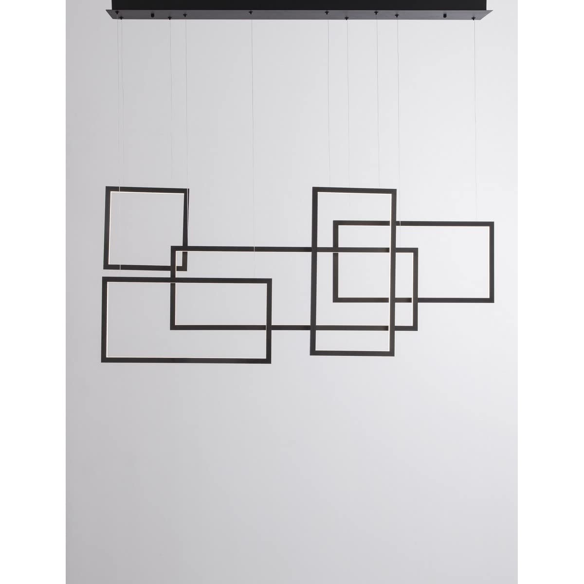 Oprawa wisząca Led suspension NOVA LUCE CORNICE 9142765 Czarny