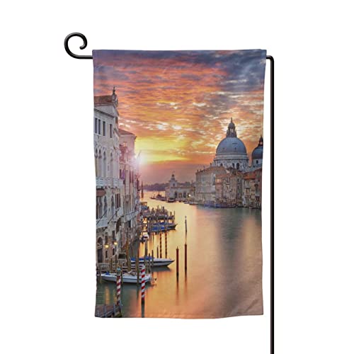Drapeau de jardin Grand Canal 12,5x18 cm double face pour décoration extérieure