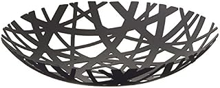 Red Co. Decorative Centerpiece Bowl in Black - Powder-Coated Steel