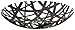 Red Co. Decorative Centerpiece Bowl in Black - Powder-Coated Steel