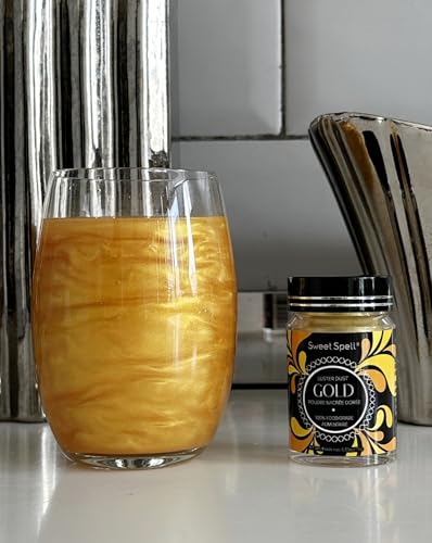 image for Sweet Spell Gold Luster Dust Edible Glitter (15g) - Shimmer Pearl Dust