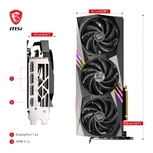 Image of MSI GeForce RTX 4060 Ti Gaming X Trio 8G Gaming Graphics Card - 8GB GDDR6, PCI Express Gen 4, 128-bit, 3X DP v 1.4a, HDMI 2.1a (Supports 4K & 8K HDR)