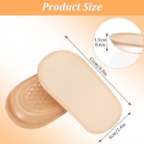 Elevadores de tacón 1/2 pulgada gel silicona para confort miniatura 2