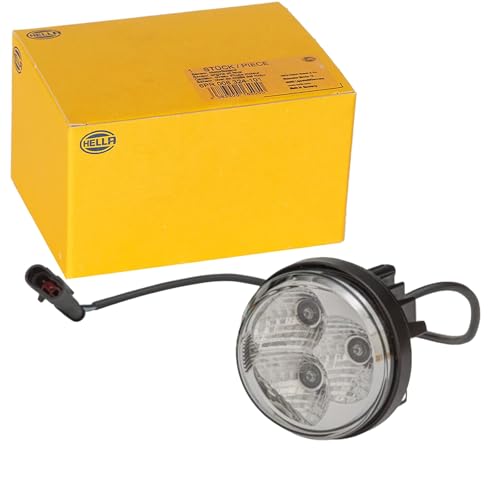 Feu diurne LED HELLA 2Pt 009 599-111 rond 90mm 12/24V blanc limpide