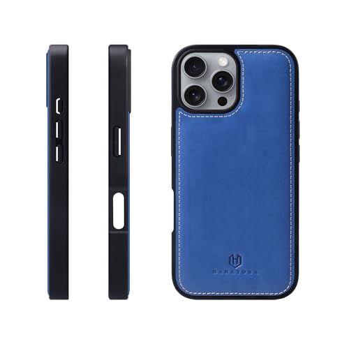 HANATORA for iPhone 16Pro �P�[�X �{�v �ϏՌ� �X�}�z�P�[�X �X�}�z �R�[�h�z���_�[ �t�� �C�^���A�����U�[ �M�t�g �o���p�[�^ �}�O�l�b�g�Ȃ� �u���[ GS-16Pro-Blue