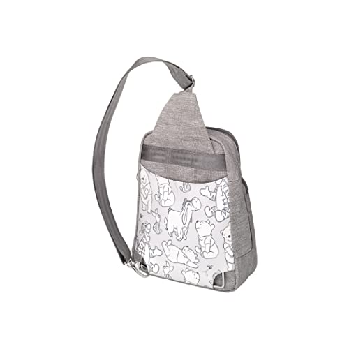 Petunia Pickle Bottom Criss-Cross Sling Bag - Stylish Sling Bag For Women And Men - Adjustable Straps To Custom-Fit - Spacious Main Pocket - Disney’s Playful Pooh #TOP1