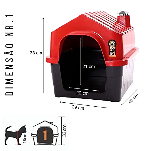Dura Pet Casa de Cachorro DuraHouse N.1 Vermelha