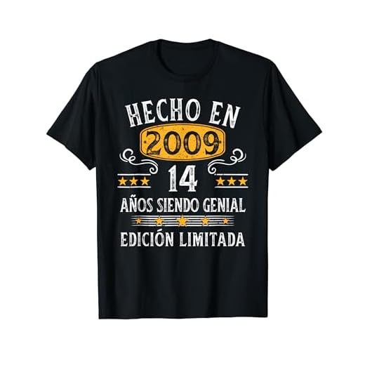 14 Años Cumpleaños Regalo Niño Hecho En 2009 Hecho En 2009 Camiseta