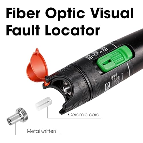 image for BuleVina 20 Pcs VFL Fiber Optic Visual Fault Locator Replacement Parts