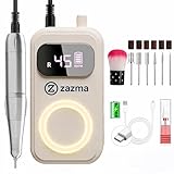 Torno de Uñas Profesional 45.000 RPM – Portátil y Recargable USB-C, 7 Brocas 3/32” + Bandas – Manicura y Pedicura para Gel/Acrílico/Natural